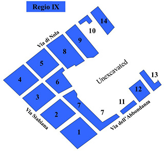 Pompeii Regio VII Plan